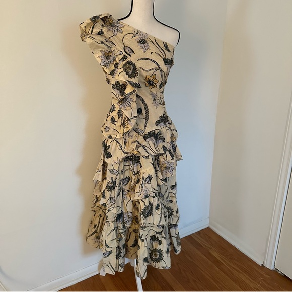 Ulla Johnson Ondine Dress Color Lemonbalm Size 4 excellent condition - Picture 5 of 11